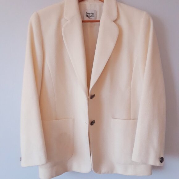Vintage 90s Bianca Nygard Wool Cashmere Blazer - Picture 2 of 11